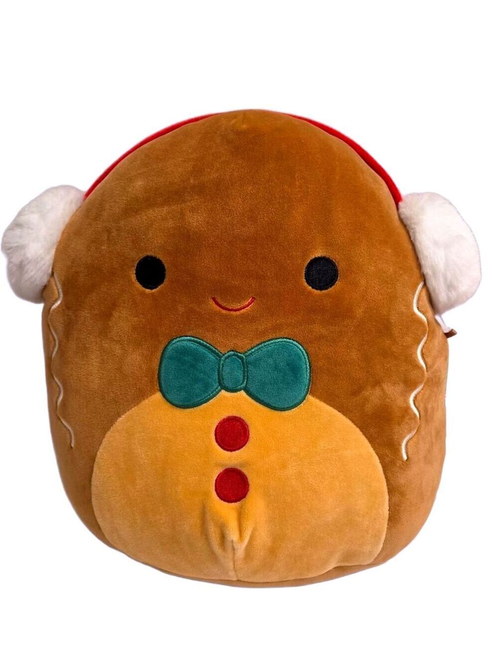 Squishmallows Jordan Gingerbread 13" Holiday 2022 Plush Earmuffs NWT